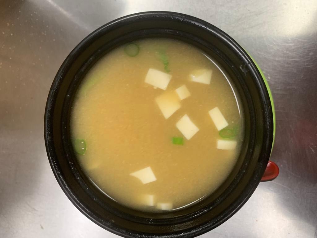 Miso Soup · Ground soy bean, tofu, seaweed and green onion.