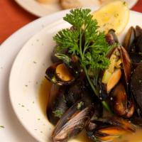 Mussels · Sauteed in a ginger and garlic sauce.