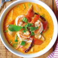 Large Shrimp Tom Yum Goong for 2 · Traditional Thai style with shrimp and fresh mushrooms in a tart lime broth with lemongrass,...