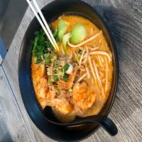 Tom Yum Noodle Soup · Lemongrass, Kaffir Lime Leaf, Galangal, Thai Style Tom Yum Paste, Chili Oil, Half And Half, ...