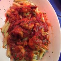 Shrimp Fra Diavolo · 5 jumbo shrimp sautéed in a spicy tomato sauce