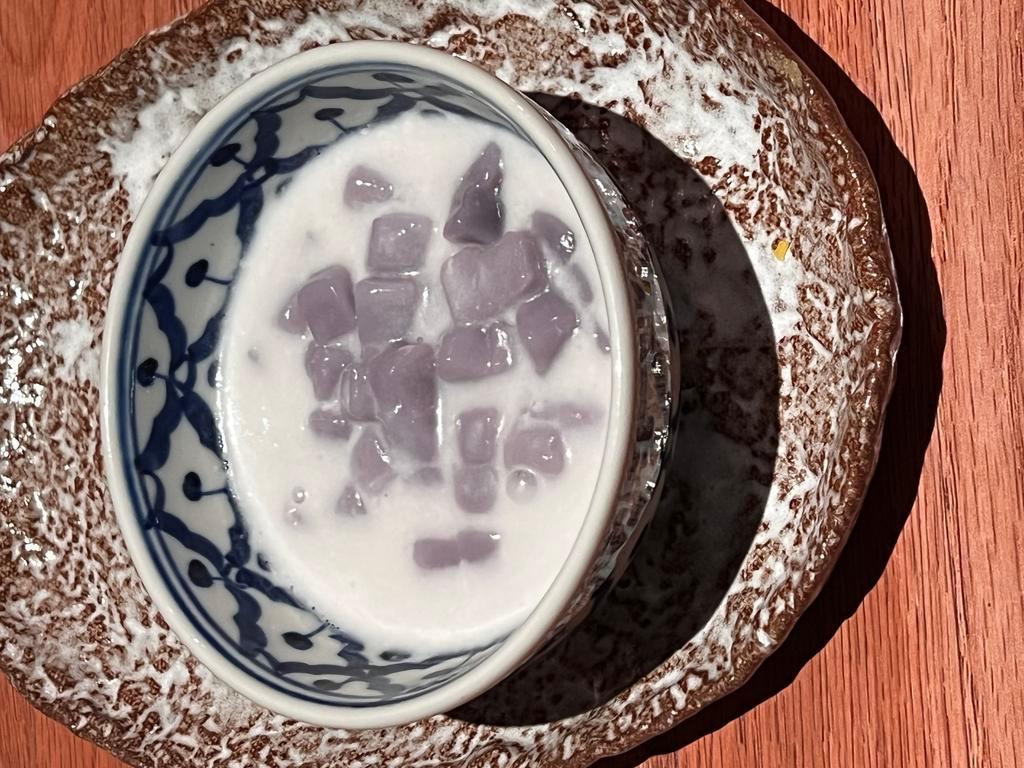 Taro Pearls in Coconut Cream · 