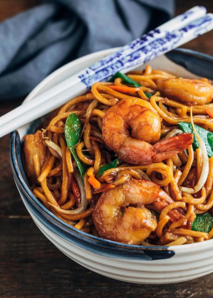 3. Shrimp Lo Mein · 