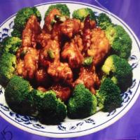 108. Quart General Tso's Chicken · Hot and spicy.