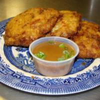 36. Roast Pork Egg Foo Young Dinner Combo · Served with pork fried rice and egg roll.