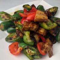 506. Sauteed Pork Belly with Jalapeno · Spicy.