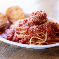Spaghetti Dinner · Long thing pasta.