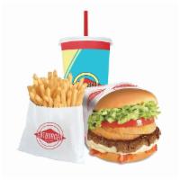Western Bacon BBQ Fatburger Meal · Yeehaw! Rustle up your hunger for this burger made with 100% pure lean beef, fresh ground an...