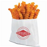 Sweet Potato Fries · Crinkle cut and deep fried crispy, these fries make a pretty sweet meal pairing.