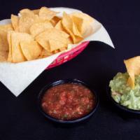 Chips and Guacamole · A creamy dip made from avocado. 