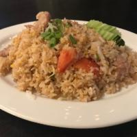 Combination Fried Rice · Combination of chicken, beef, pork, shrimp and shrimp.