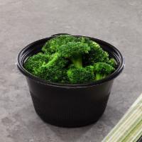 Steamed Broccoli · Served in a 24 oz. bowl.