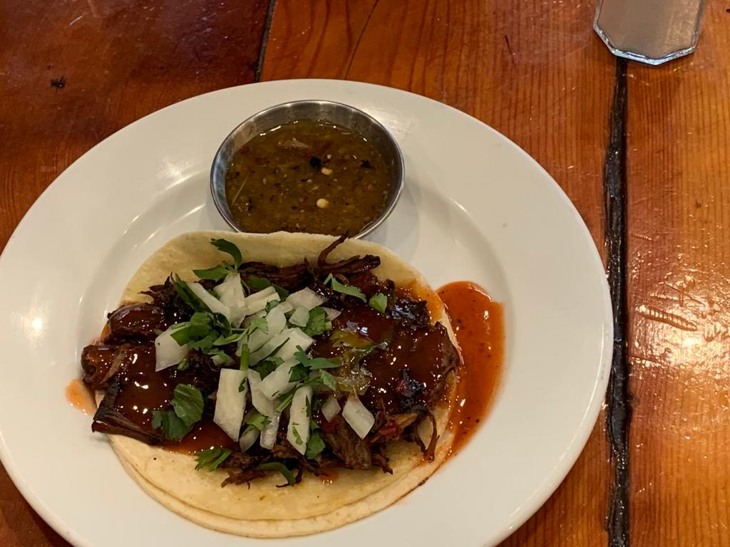 BBQ Beef Taco · Shredded beef.  All soft tacos served with onion, cilantro  Crispy tacos served with pico, lettuce and cheese only.