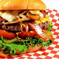 1. K Pop Burger Combo · 8 oz. (1/2 lb.) fresh Angus beef, jalapenos bun, mayo, lettuce, pickles, tomatoes, thousand ...