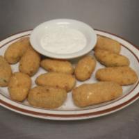 Jalapeno Poppers · Served with a side of ranch.