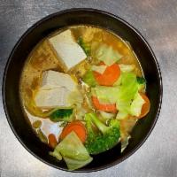 Gluten Free Ramen · Fresh tofu and chicken broth