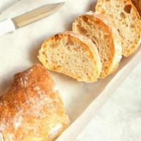 Italian Bread Loaf · Freshly baked loaf, pair with soup or salad or anything else!


