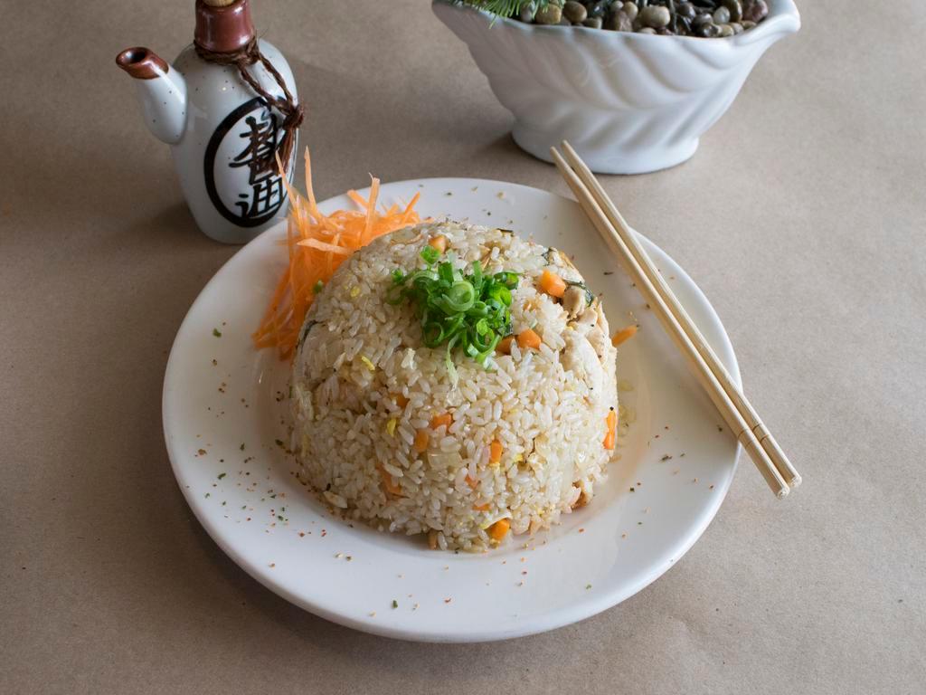Japanese Fried Rice · Fluffy steamed rice stir fried with choice of meat. 