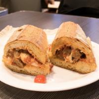 Meatball Parmigiana Sandwich · 
