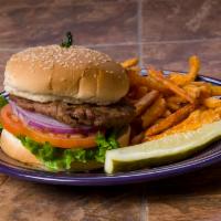 Hamburger Lunch · Add cheese for an additional charge.