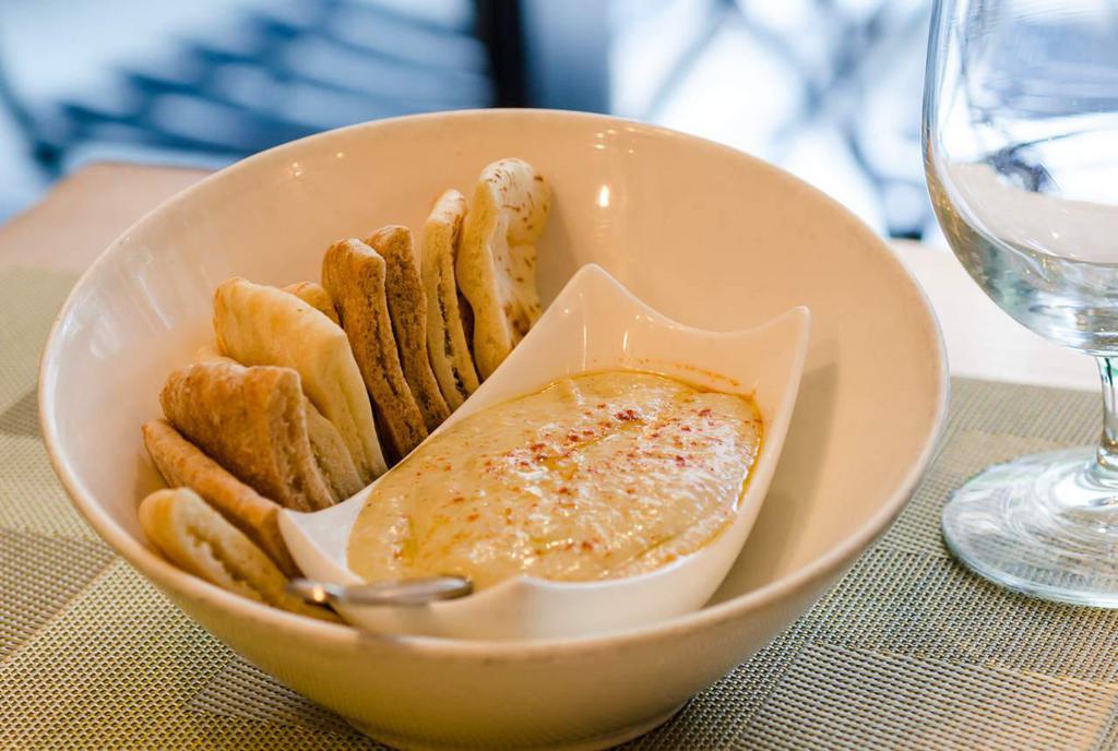 Hummus · Served with Pita Bread. Add a Plate of Fresh Crudités.