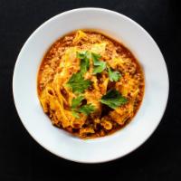 Seven-Hour Bolognese · Pappardelle pasta, slow cooked meat sauce, Parmigiano-Reggiano.