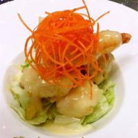 Creamy Prawn · Jumbo shrimp with sweet creamy mayo sauce.
