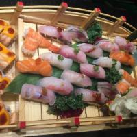 Daily Catch Sushi for 2 · 18 pieces of daily special sushi with 1 chef's special roll and 1 signature roll. Your choic...