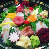 Daily Catch Sashimi for 2 · 32 pieces of daily special sashimi, with side of sushi rice  Your choice of miso soup or hou...