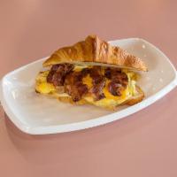 Breakfast Meat and Egg Sandwich · Choose bacon, ham, sausage, turkey sausage (out of stock), or scrapple.
