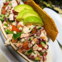 Ceviche de Camaron · Shrimp.