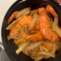 9. Shrimp with Lemon Pepper Sauce ·  Gluten free.
