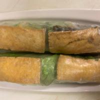 35. Two Pieces Vegetarian Salad Rolls  · Tofu, vermicelli noodles, lettuce, mint leaves, and bean sprouts wrapped in rice paper. Serv...