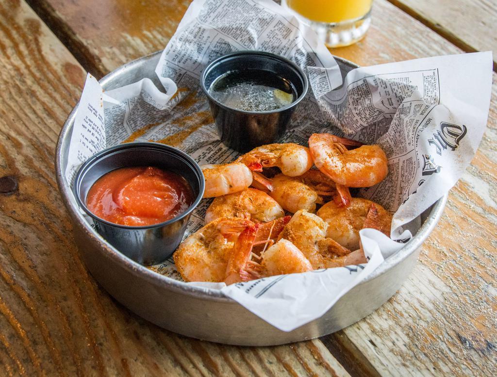 Steamed Shrimp Platter · 1 lb. of large steamed shrimp. Includes your choice of 2 sides.