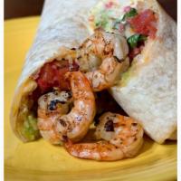 Shrimp Burrito · 6 succulent charbroiled shrimp.