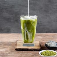 Uji Matcha Green Tea with Oat Milk · Grade-A matcha green tea, mixed with organic oat milk and sweetened with pure sugar cane.