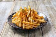 Cajun Fries · Golden fries sprinkled with Cajun seasoning and herbs. Dairy free.