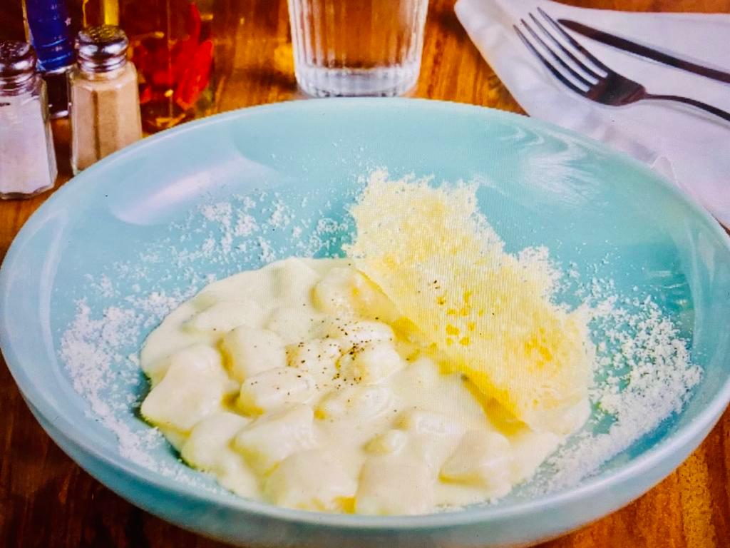 Gnocchi4 Cheese · Gorgonzola, mascarpone, Parmigiano and pecorino.