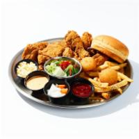 Half chicken Combo (A) · Any choice of our Half chicken With a side of small French fries, 2pcs of cheese ball, small...