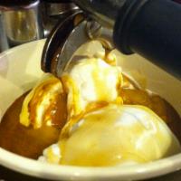 Affogato · 2 scoops of vanilla ice cream, drowned by 2 shots of espresso.