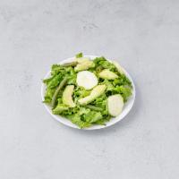 Ensalada Verde · Romaine lettuce and watercress with avocado, cucumber and string beans in a light vinaigrette.