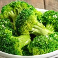 Broccoli Budokan · Steamed broccoli with our famous tot sauce.