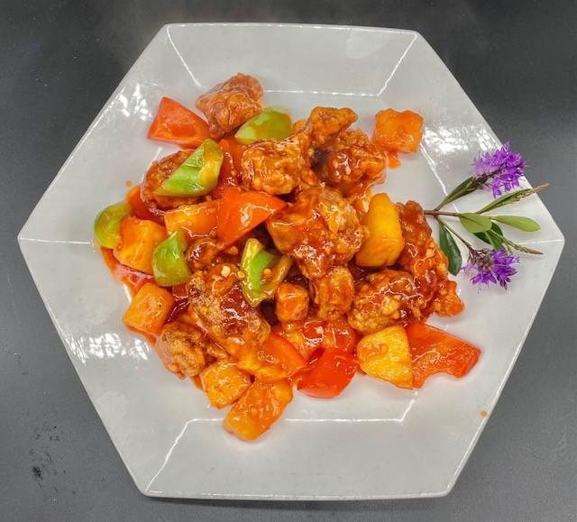 Stir Fried Spareribs  in Sweet and Sour Sauce 港式生炒骨 · Stir fried spareribs with fresh pineapple in homemade sweet and sour sauce.