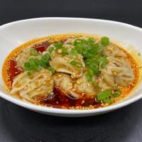 Pop Kitchen Wonton in Hot Sauce 天潮红油抄手 ·  Wonton served with a piquant sauce that strikes the perfect balance between spicy, savory, ...