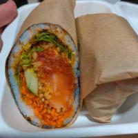 WOW! Spicy Challenge Roll (VERY SPICY) · Spicy tuna, fresh salmon, lettuce, carrots, cucumber, sriracha teriyaki, secret hot sauce, t...