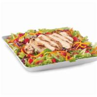 Crispy Chicken BLT Salad · Served with your choice of Marzetti dressing and topped with crispy chicken, chopped tomatoe...
