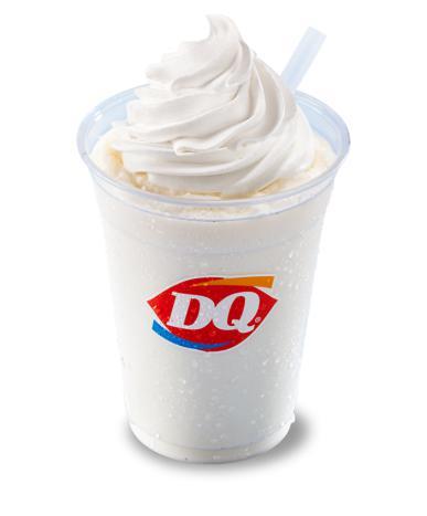 Malt · Milk, creamy Dairy Queen vanilla soft serve and malt powder hand-blended into a classic Dairy Queen malt garnished with whipped topping.