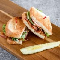 #13. Half BLT Sandwich · Crispy bacon, lettuce, tomato and mayo on toasted white.