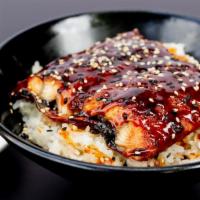 Unagi Rice · Grilled Japanese eel on rice.