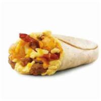 Ultimate Meat and Cheese Breakfast Burrito · 